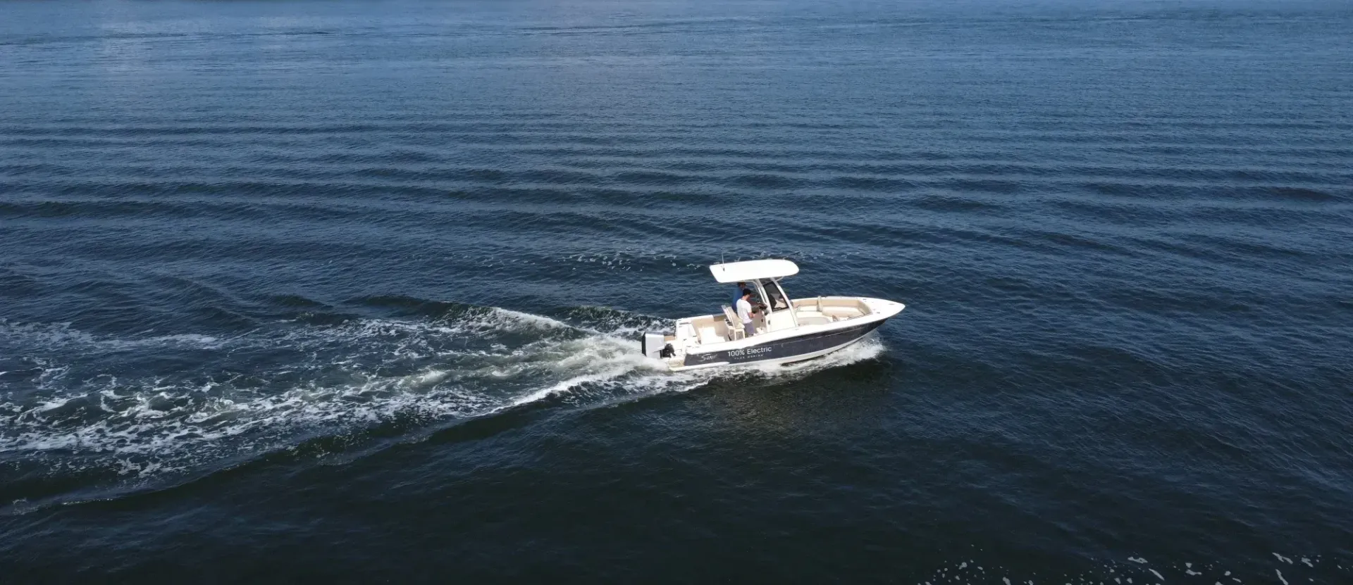 Scout XSF fully electric boat T-Top