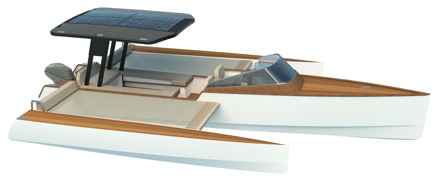 Cutout of Orphie 29 Trimaran 