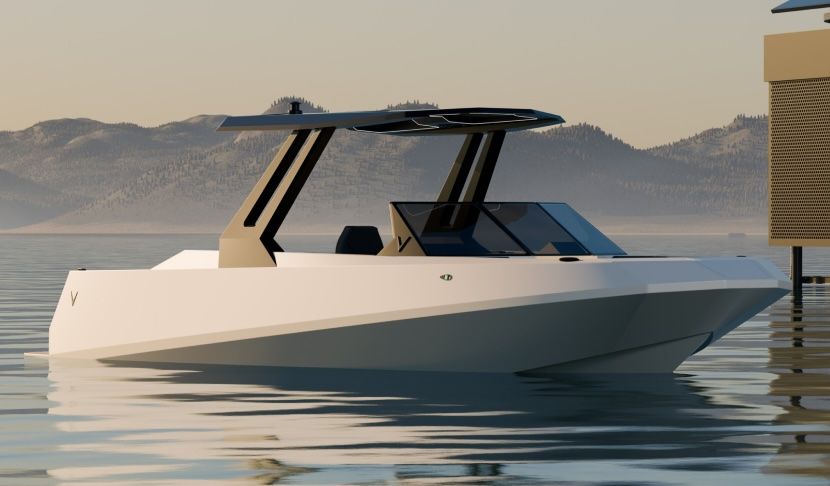 Fully electric Wakeboarding boat from Voltaic