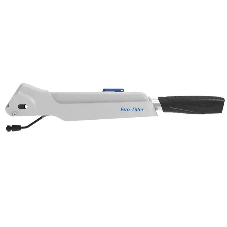 A white tool with a black handle on a white background.