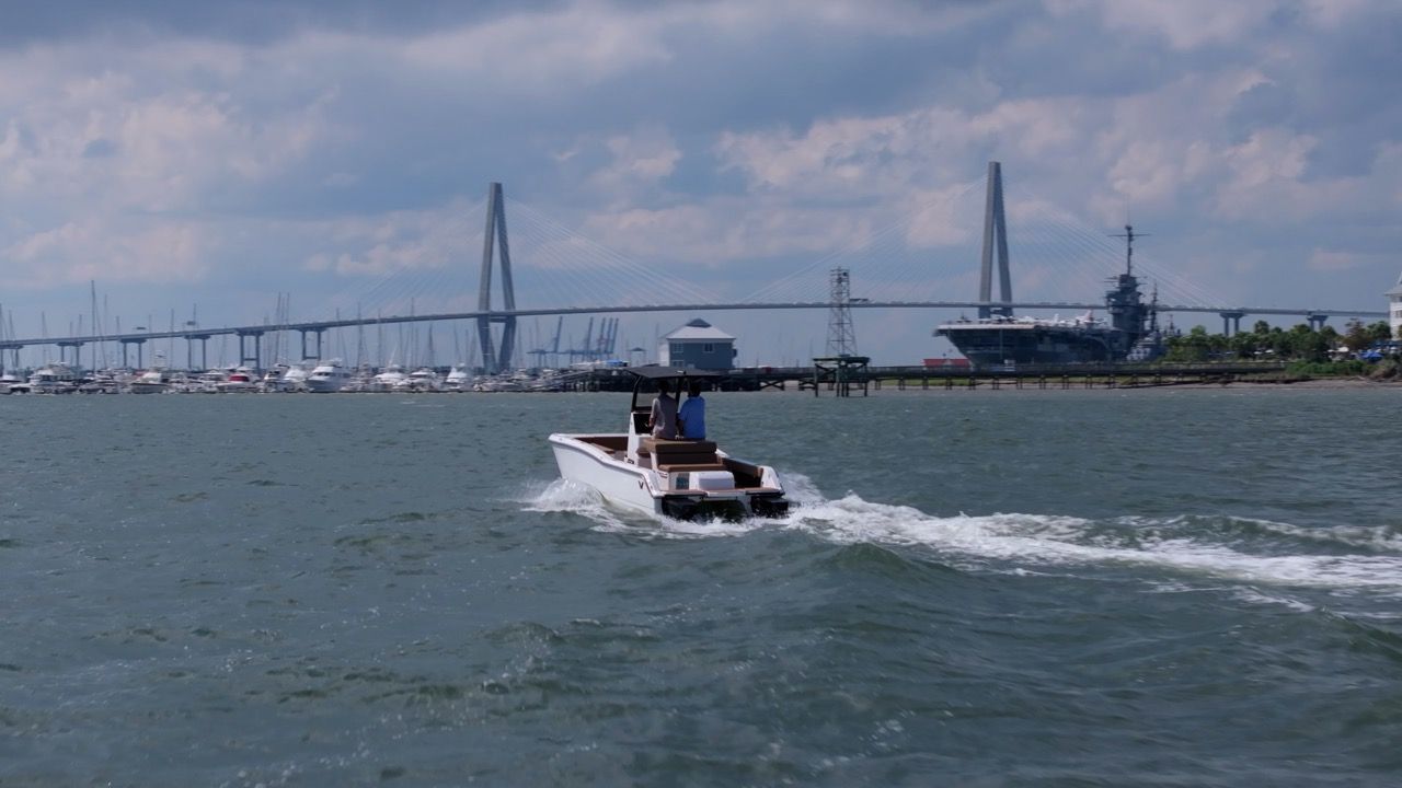 Artemis 23 electric boat from Volare Technologies center console boat