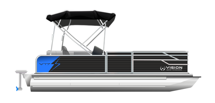 Vision Marine V17 electric pontoon