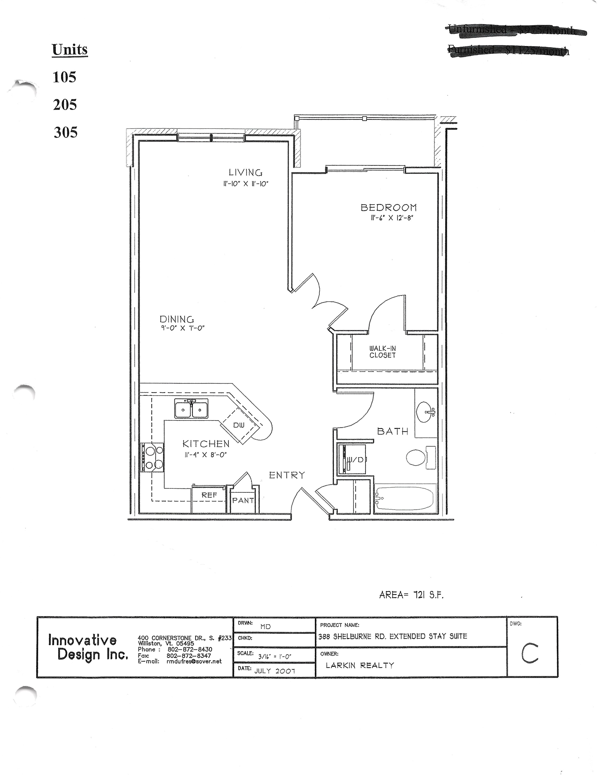 A black and white floor plan of a small apartment.