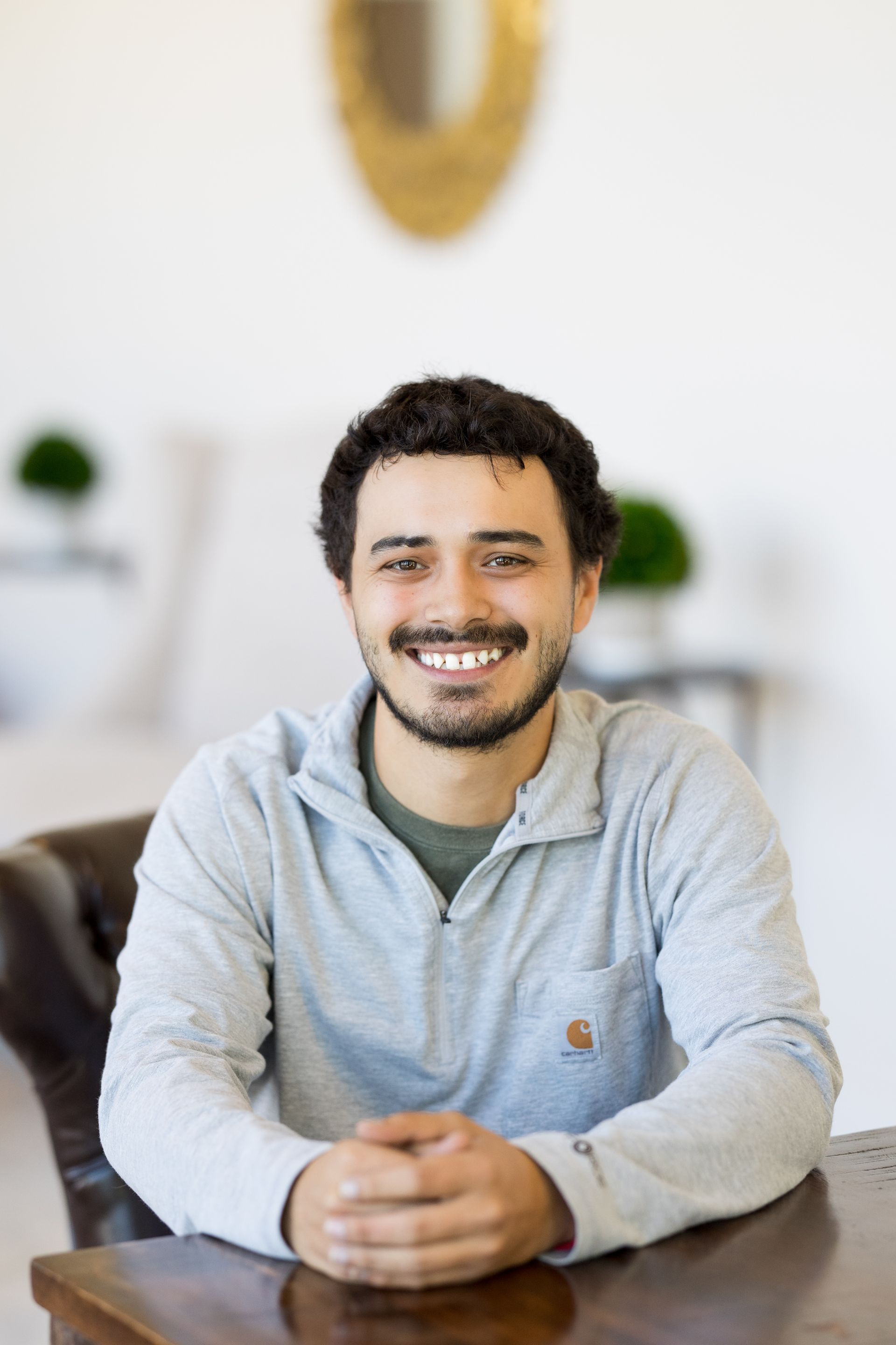 It is a silhouette of a man without a face.