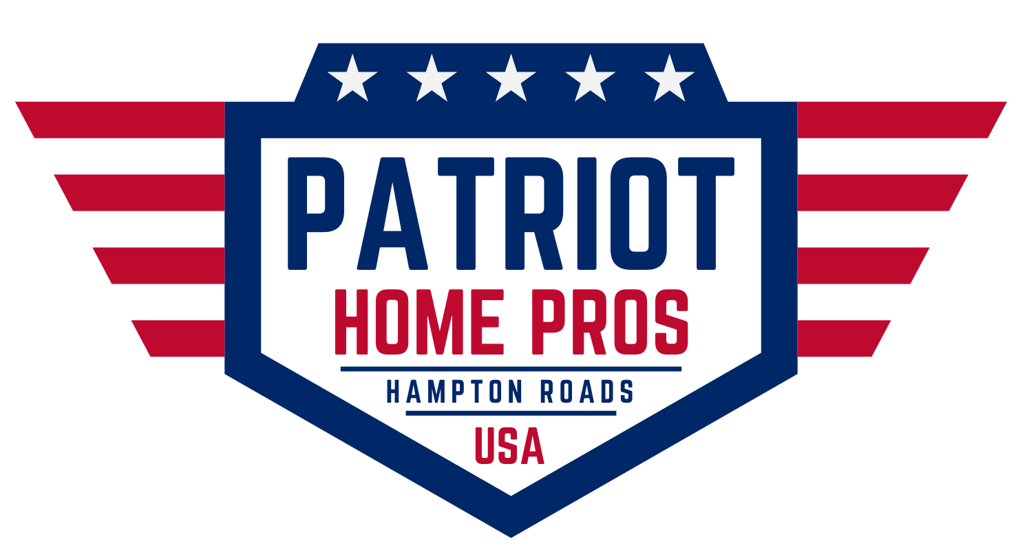The logo for patriot crawl space repairs hampton roads usa