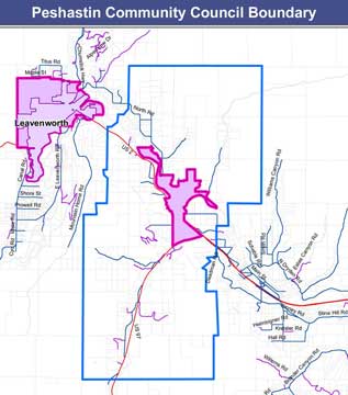 Peshastin Boundary Map