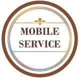 The logo for mobile service is a circle with a rope around it.