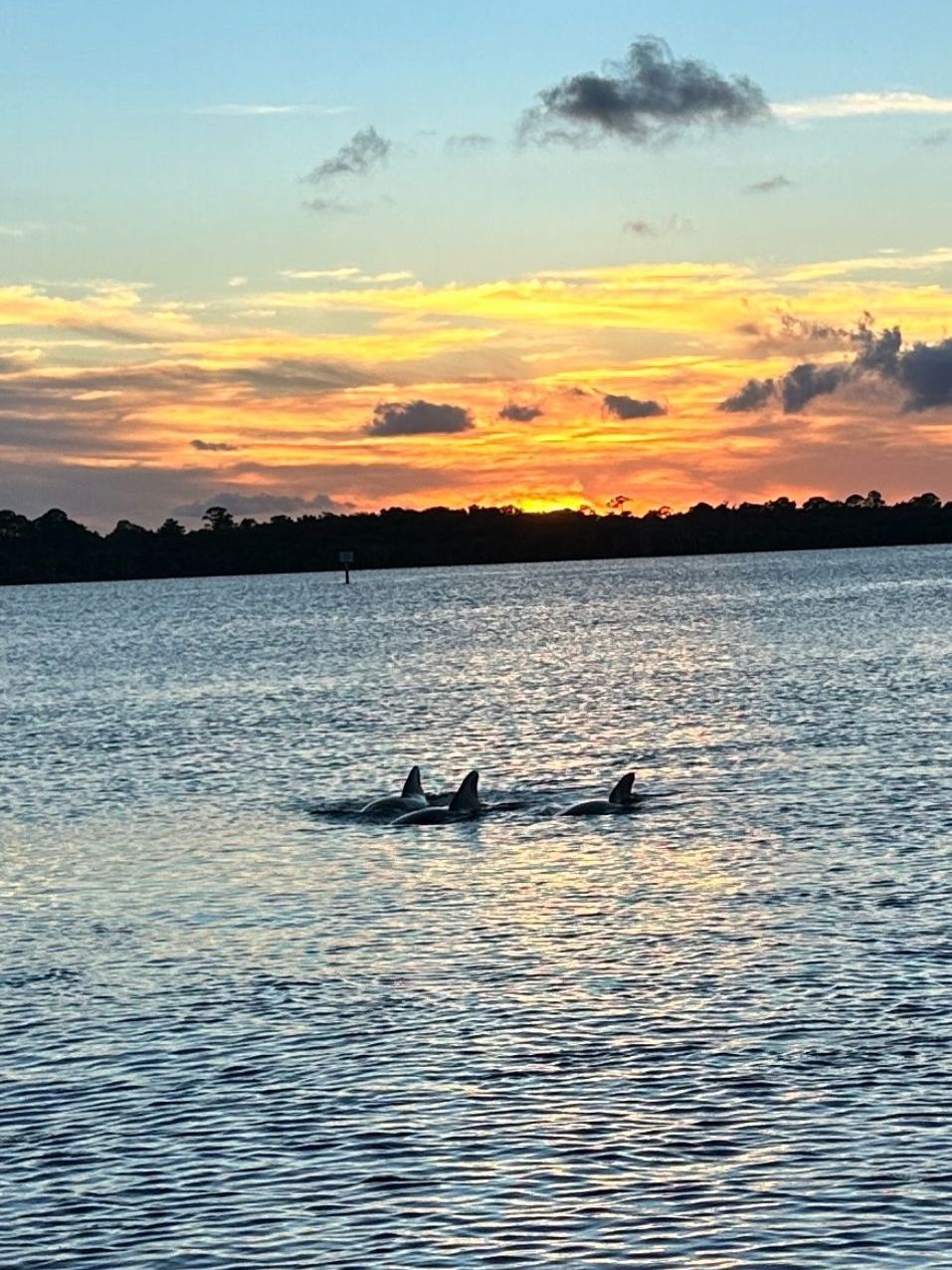 Painted sky during sunset on the Halifax River