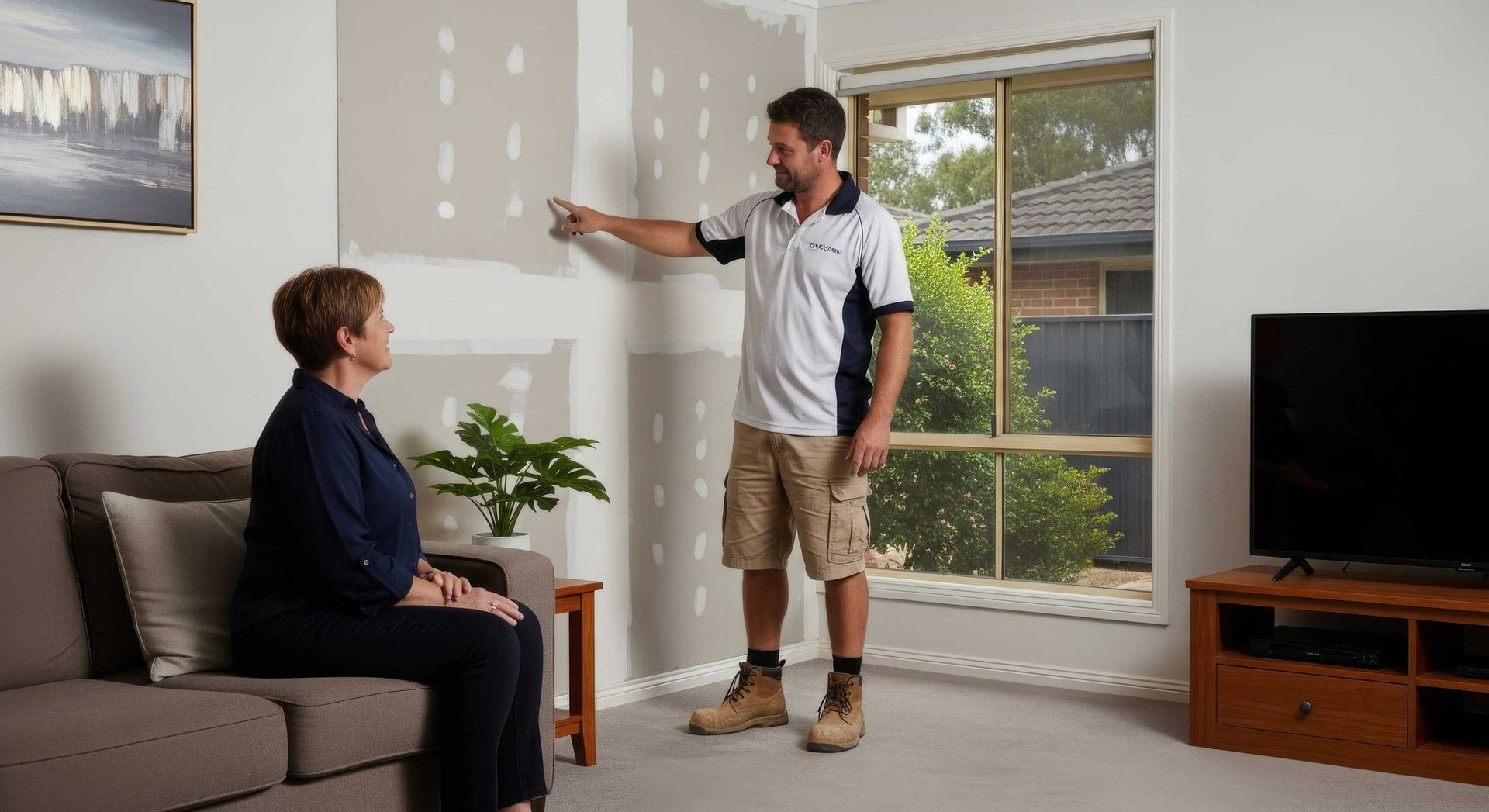 Customer Shaking Hands With Local Handyman After Completed Repairs Ipswich
