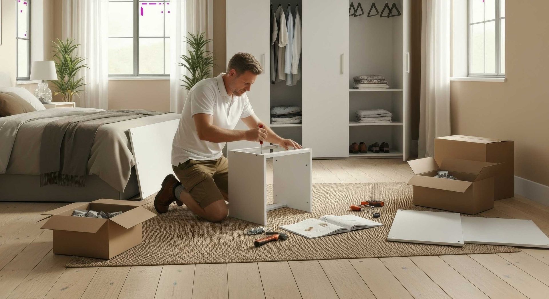Assembling Flat Pack Furniture in Bundamba