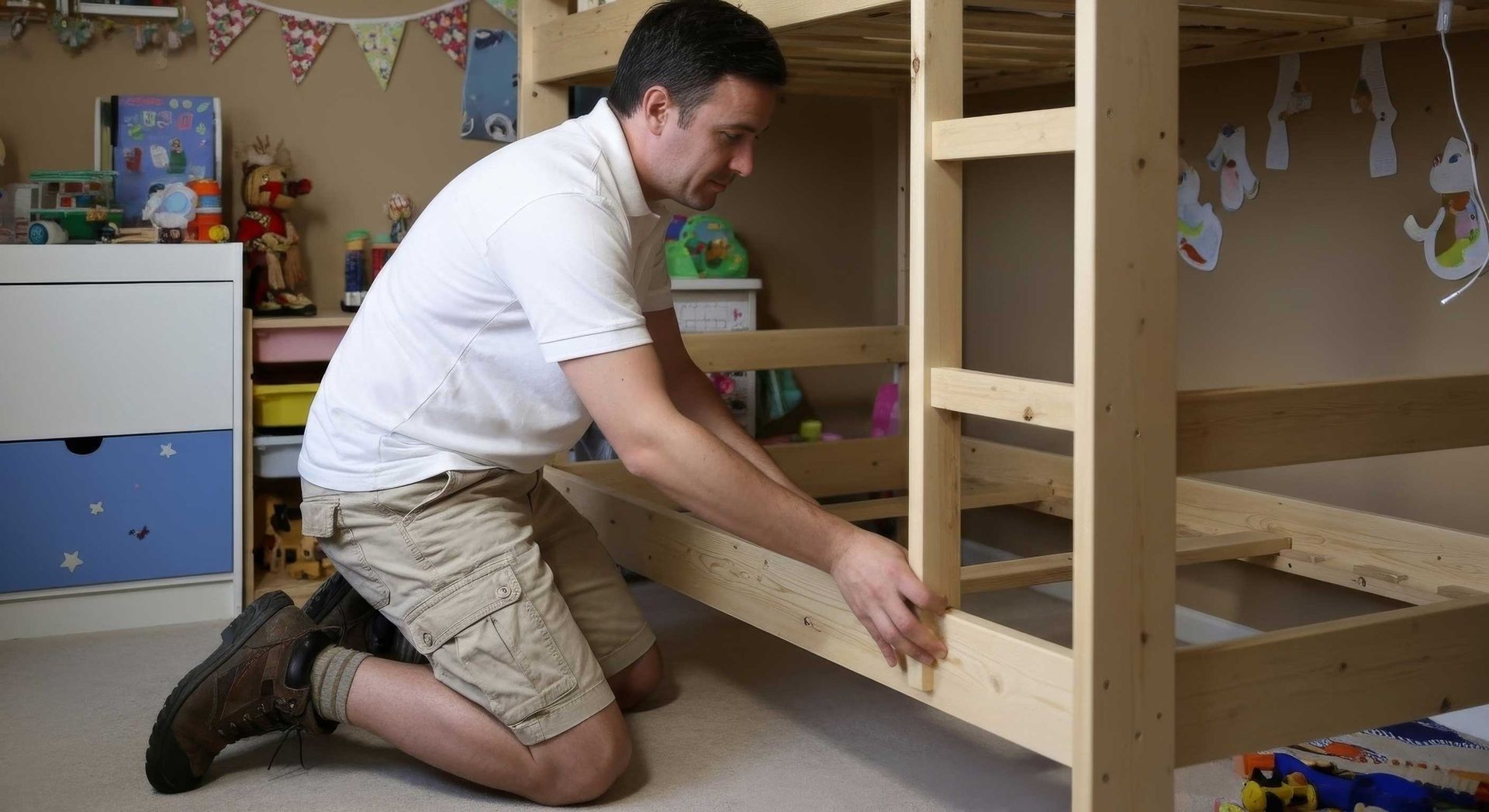 Flat Pack Bunk Bed Built Safely by Handyman in Ipswich