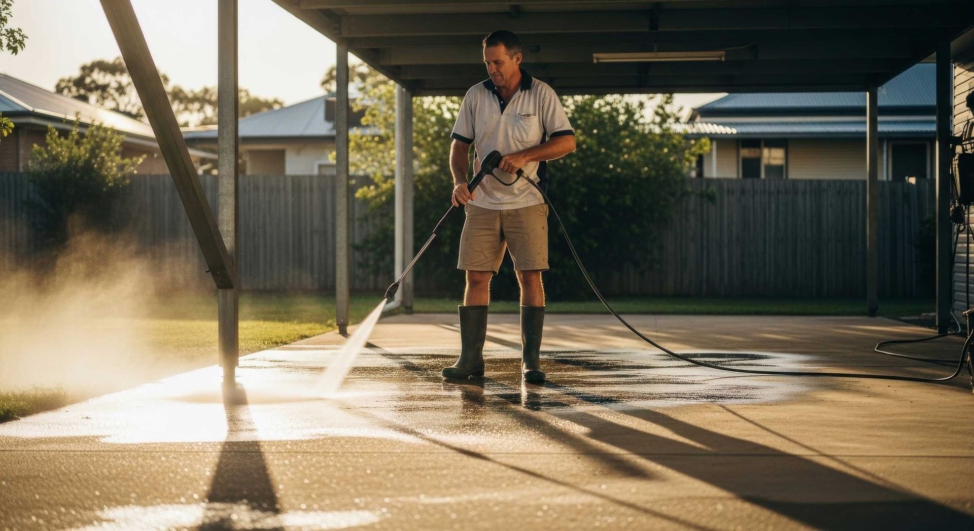 Local Shopfront Enhanced With Commercial Pressure Washing Service Ipswich