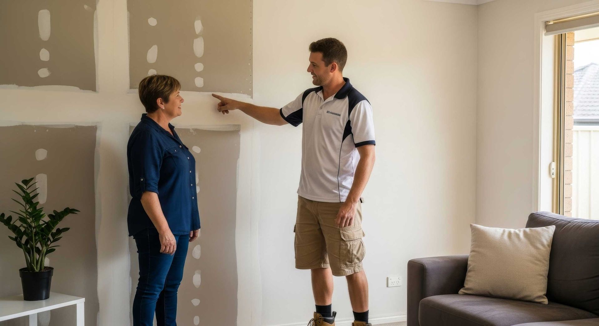 Customer Discussing Project with Handyman in Bundamba