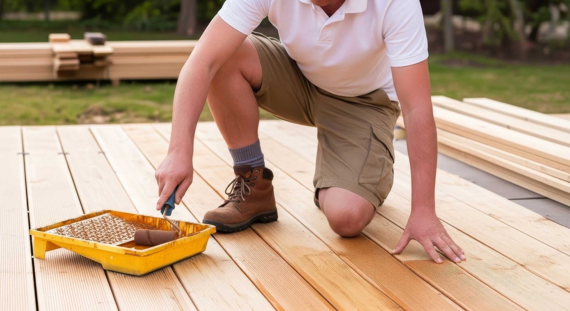 Deck Repair And Re Oil By Handyman In Booval