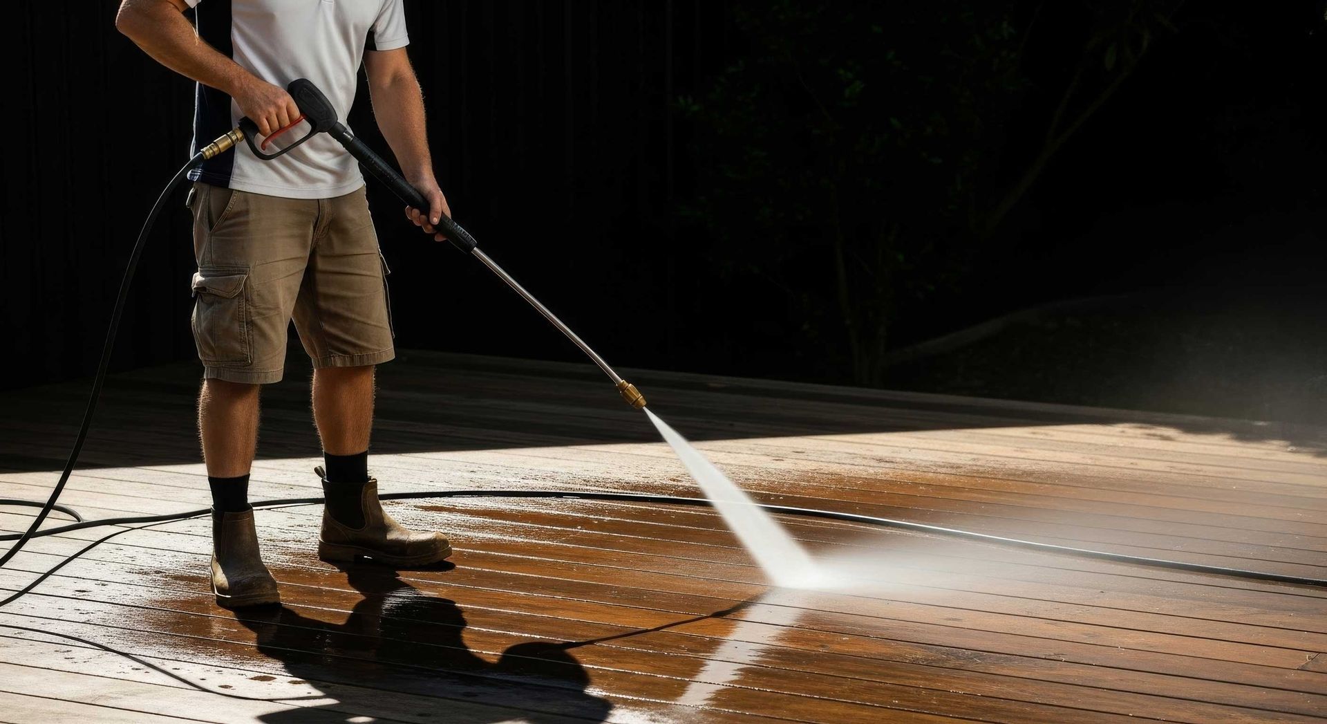  Freshly Stained Timber Deck Restored To Natural Finish Ipswich