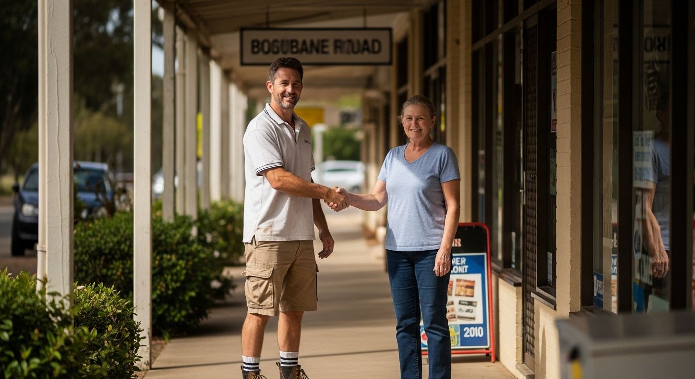 Handyman Providing A Free Quote And Friendly Advice In Booval