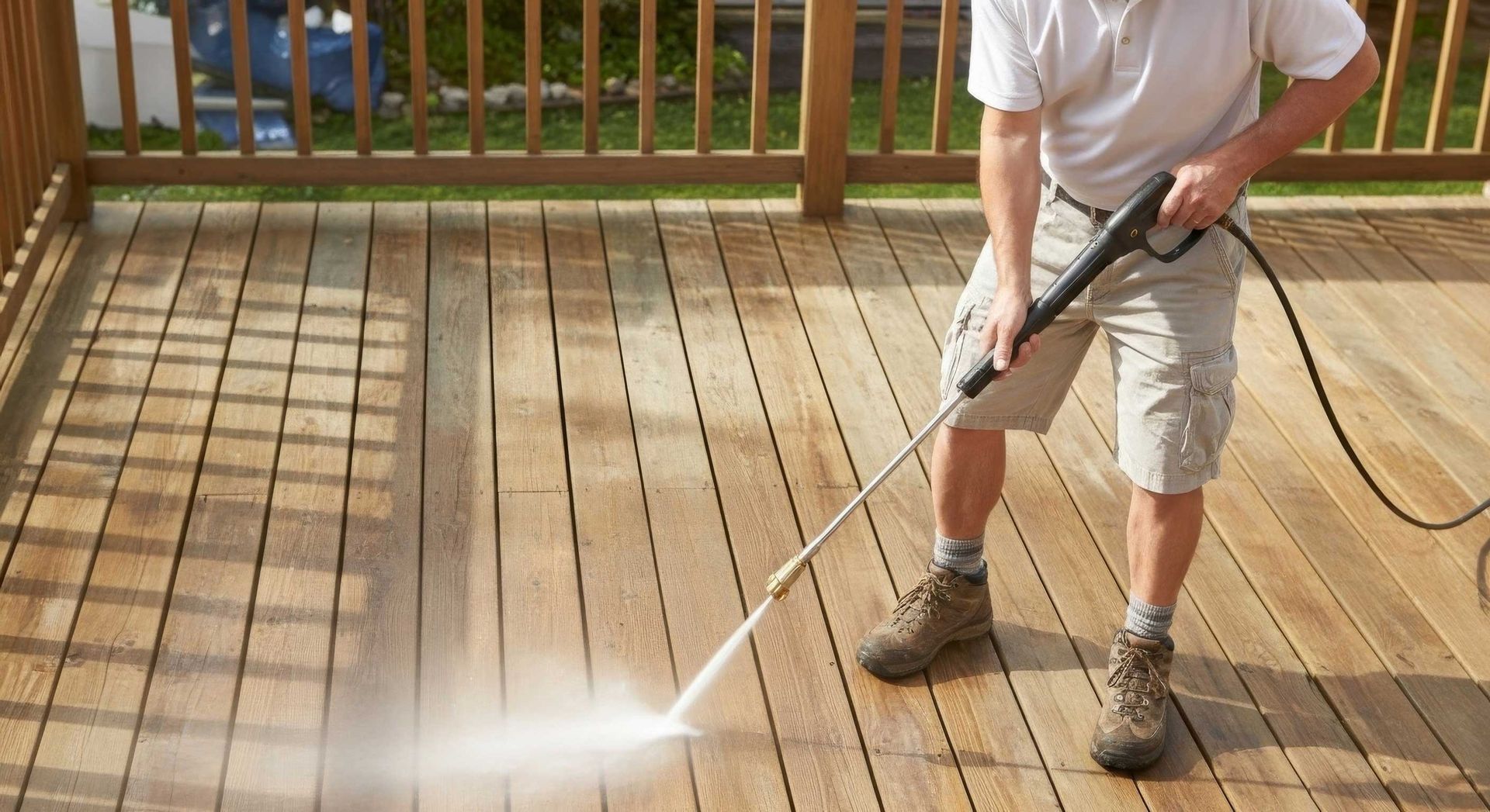 Handyman Providing Pressure Washing Service Brassall