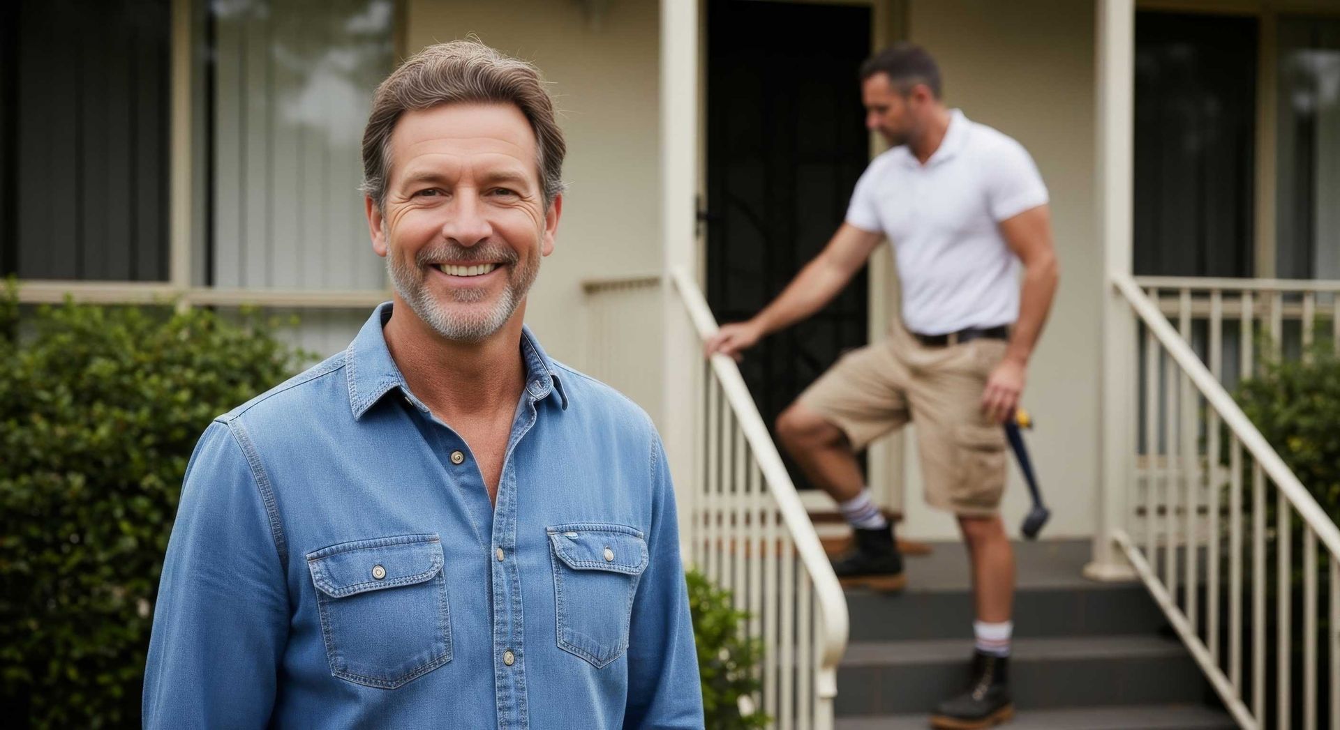 Handyman Completing Home Repairs In Brassall