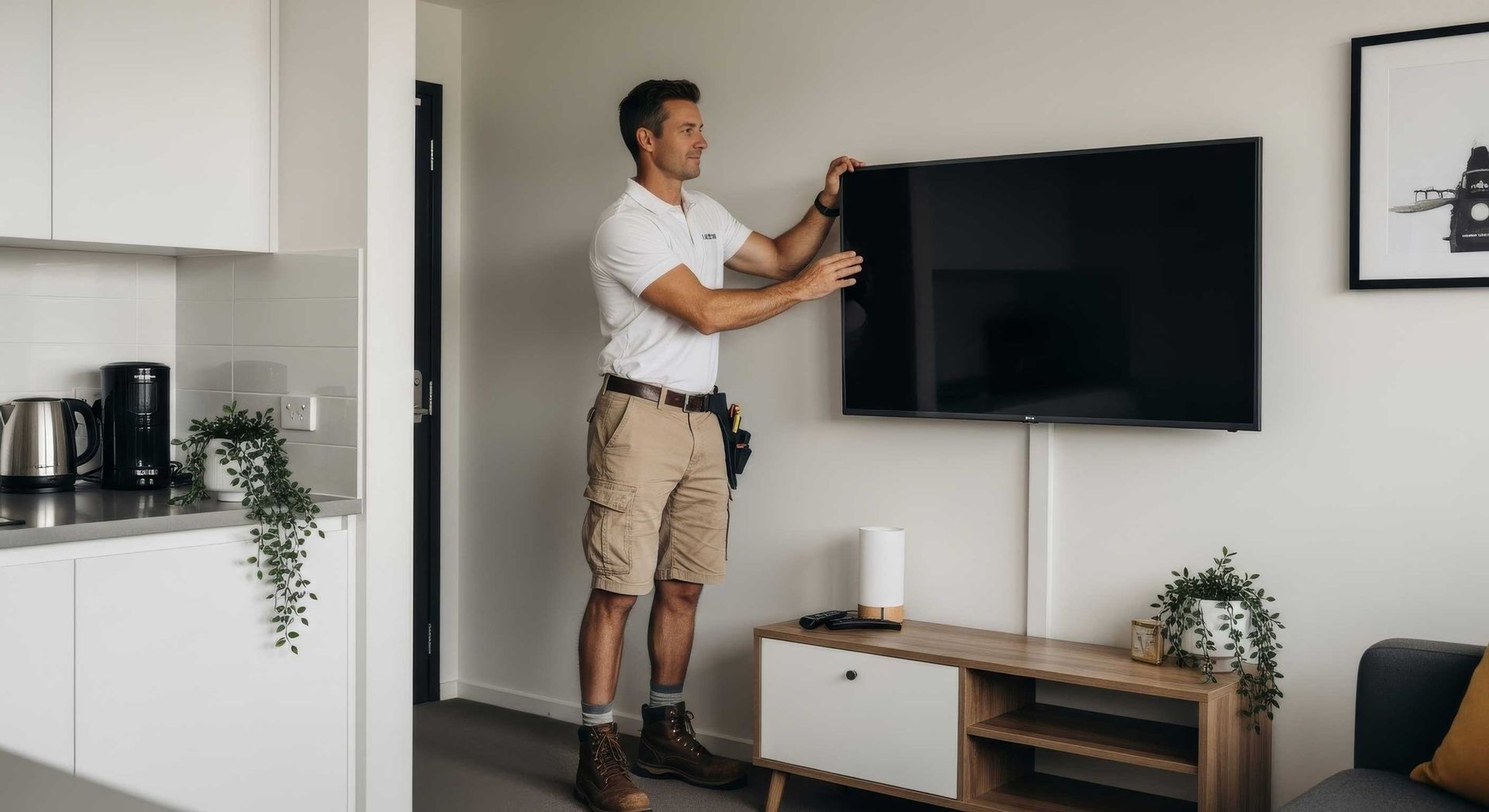 TV Wall Mounting By Professional Handyman In Ripley