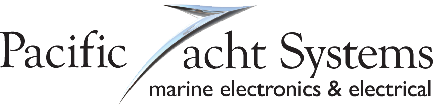 Logo for Pacific Yacht Systems, marine electronics and electrical.
