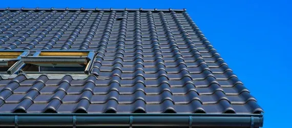 Tile roofing system installed on a residential home in Maryland