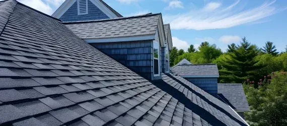 Asphalt shingle installation on a residential roof in Maryland