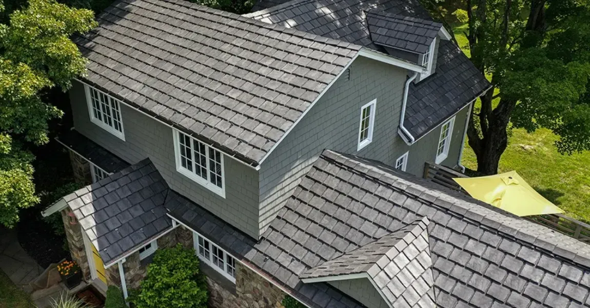 Residential slate roof installation in Edgewater, MD