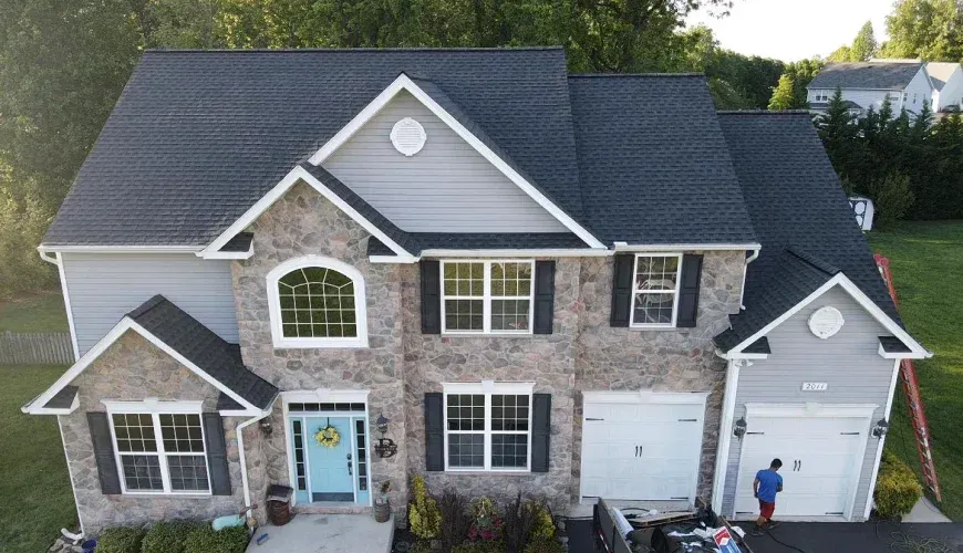 Roof inspection on a residential home in Maryland