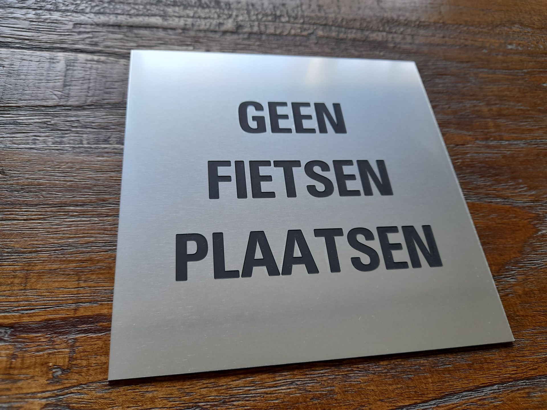 gegraveerde aluminium borden