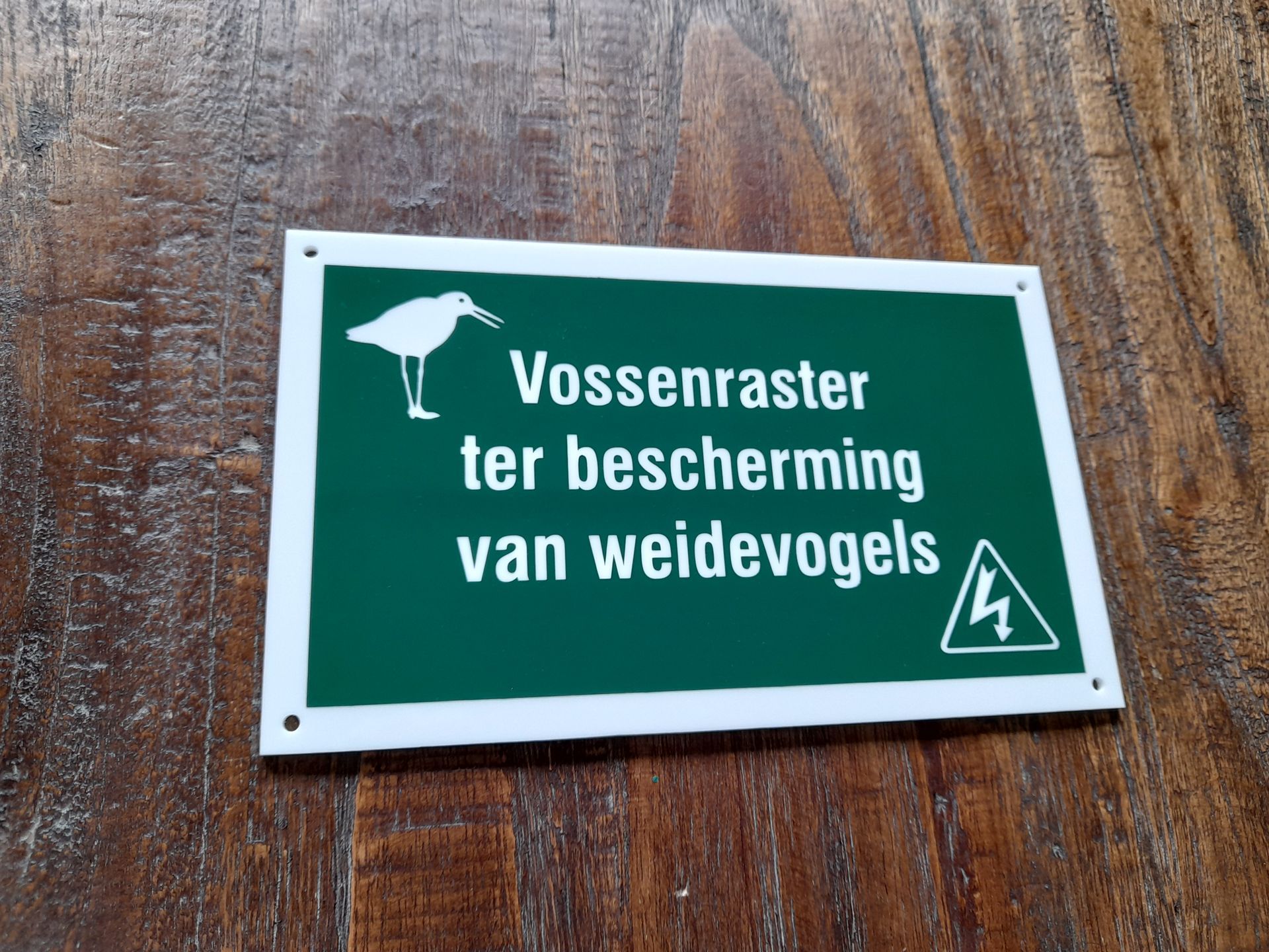 gegraveerde kunststof borden