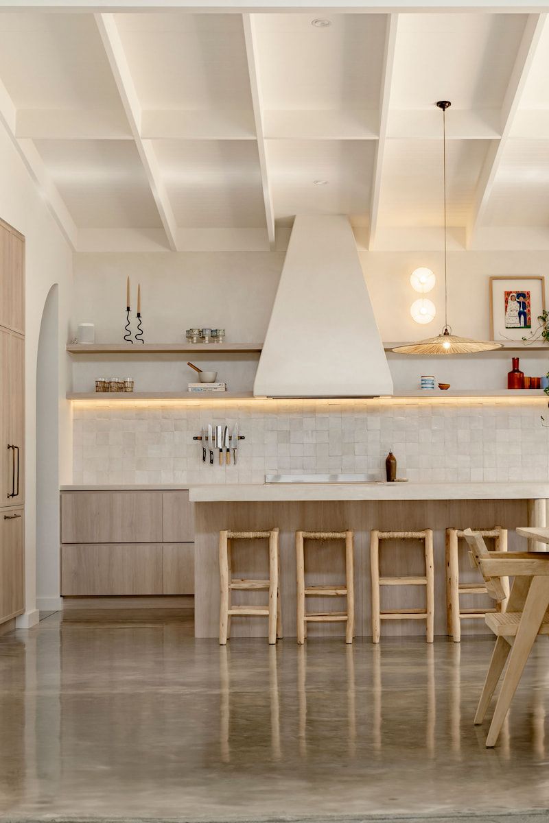 Modern Kitchen With Light Wood Cabinetry — Goode By Design in Unanderra, NSW
