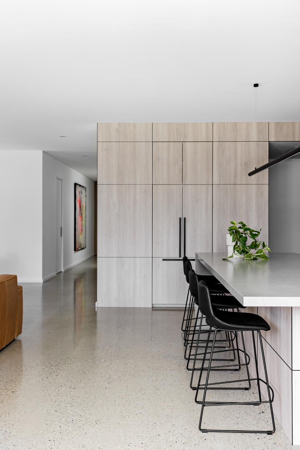 A Kitchen with Wooden Cabinets — Goode By Design in Illawarra, NSW