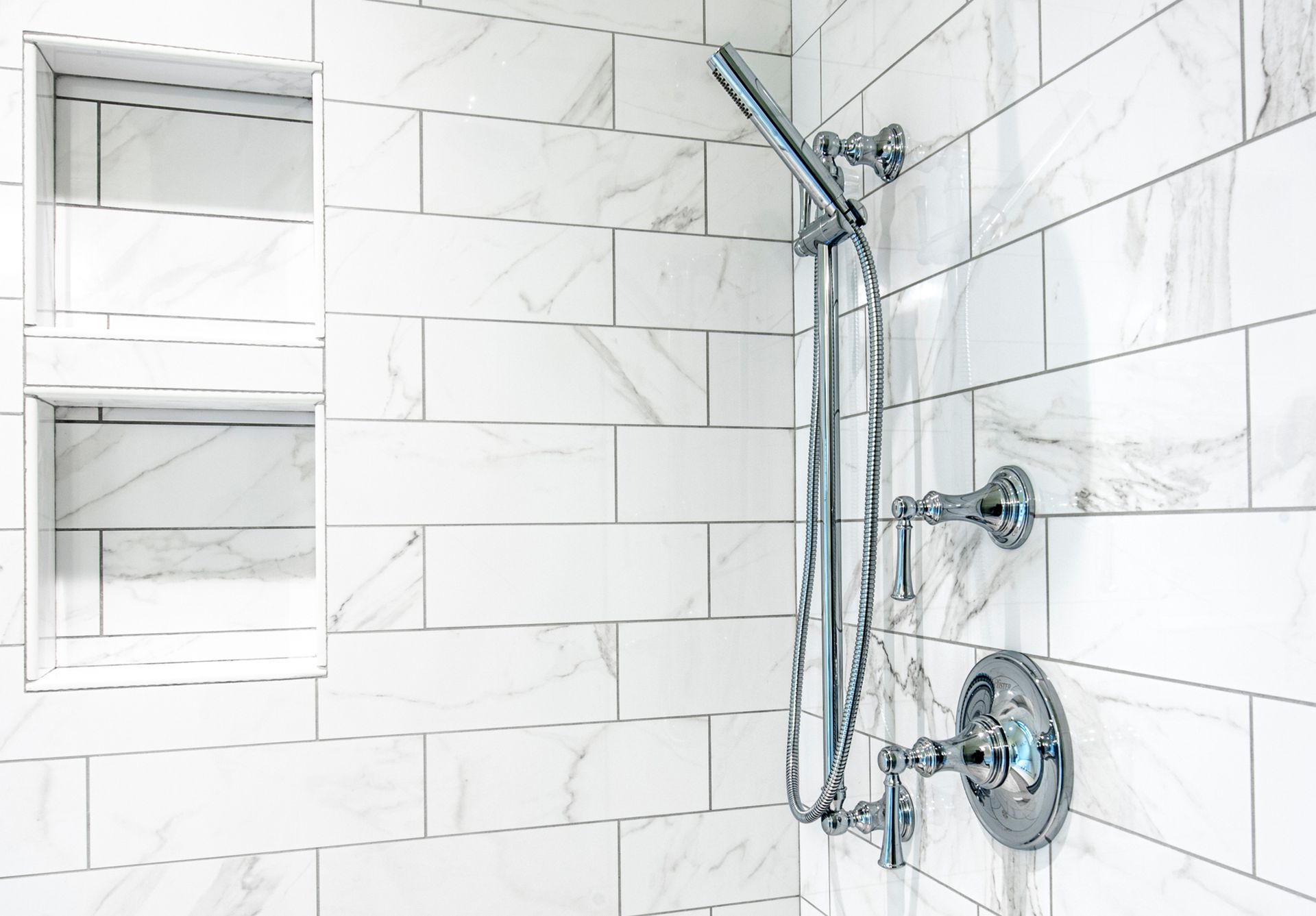 Modern Bathroom Shower — Daytona Beach, FL — HD Flooring Inc