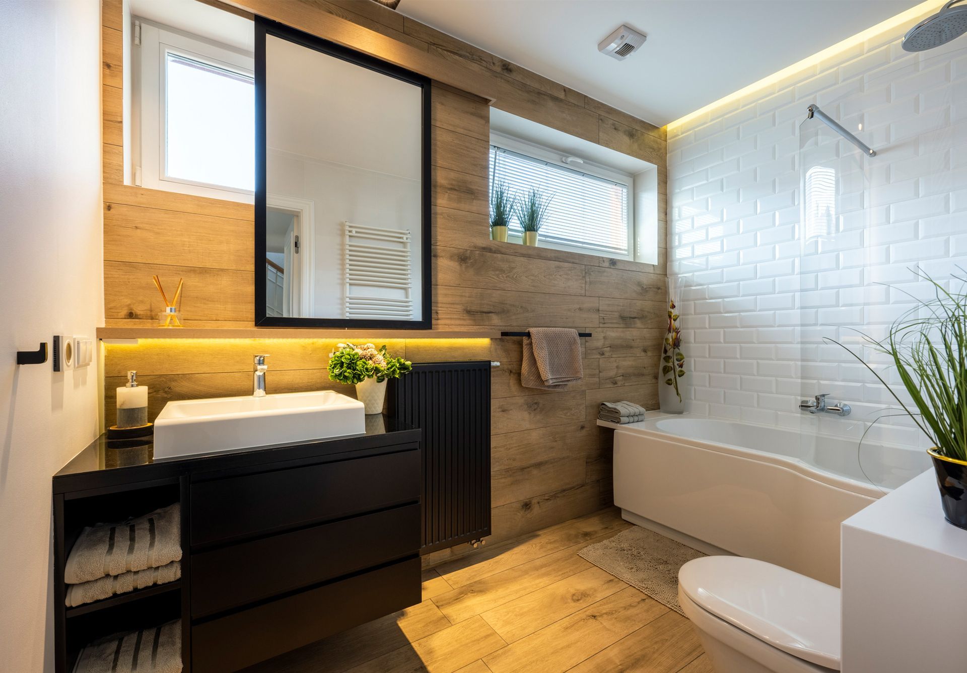 Bathroom Wooden Finishing Style — Daytona Beach, FL — HD Flooring Inc