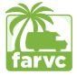 A green logo with a palm tree and a car on it.