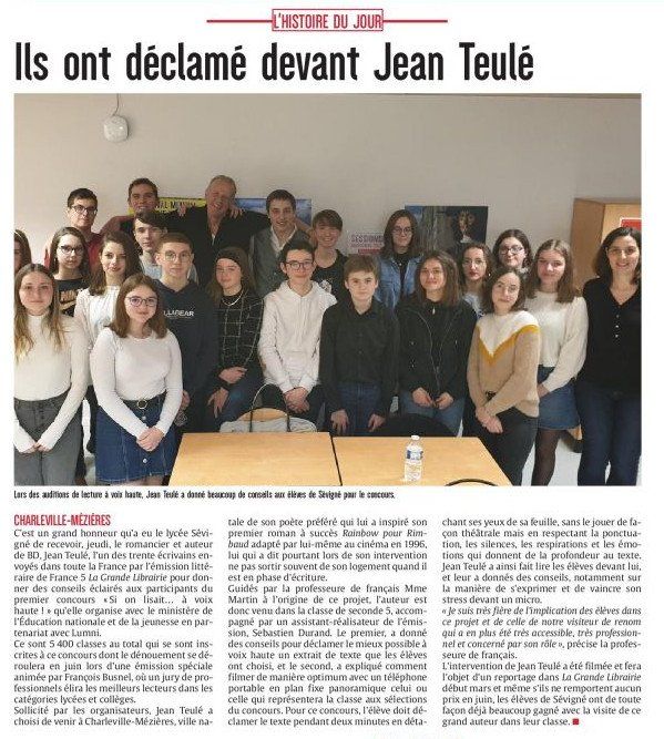 Article de l'Ardennais