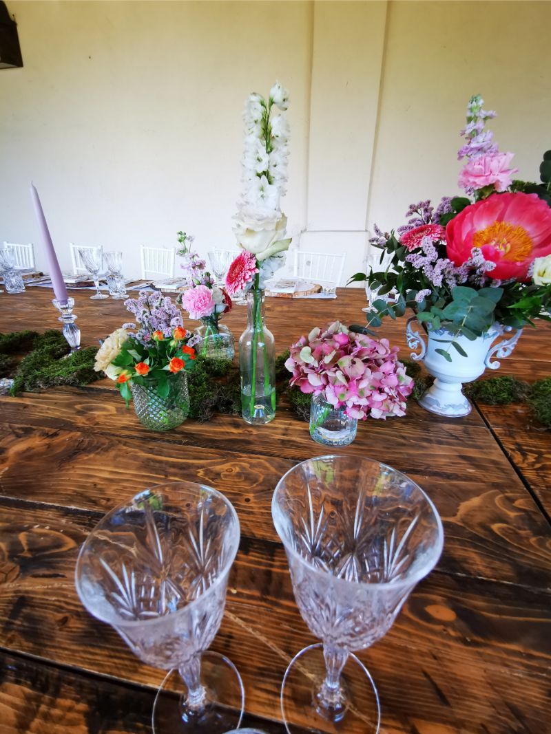 composizione floreale per evento