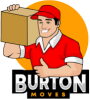 A cartoon of a man holding a box and giving a thumbs up.