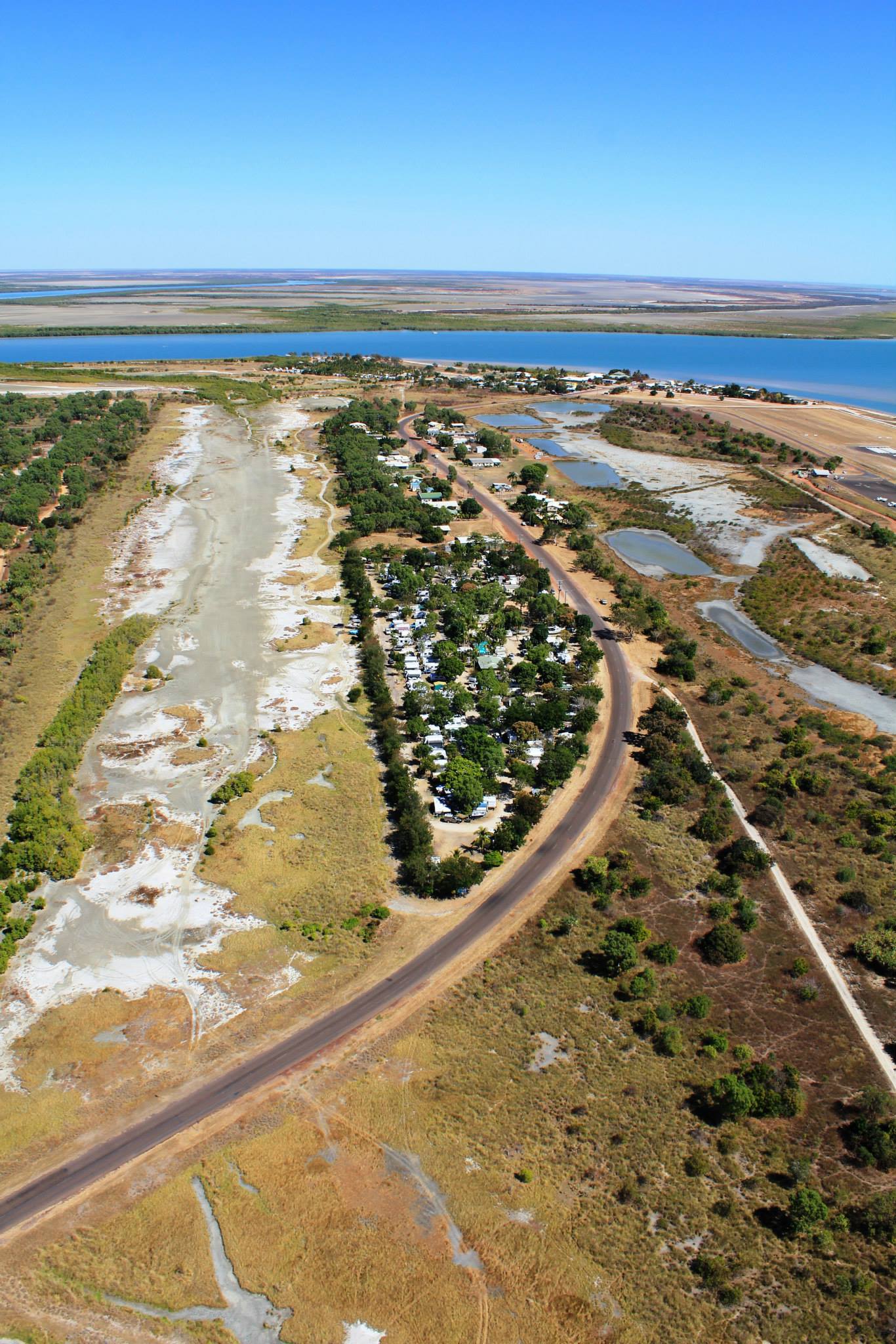 Aerial View — Caravan Park in Karumba