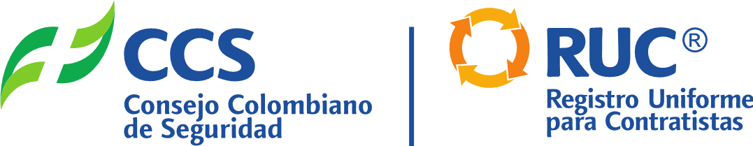 A logo for consejo colombiano de seguridad and ruc