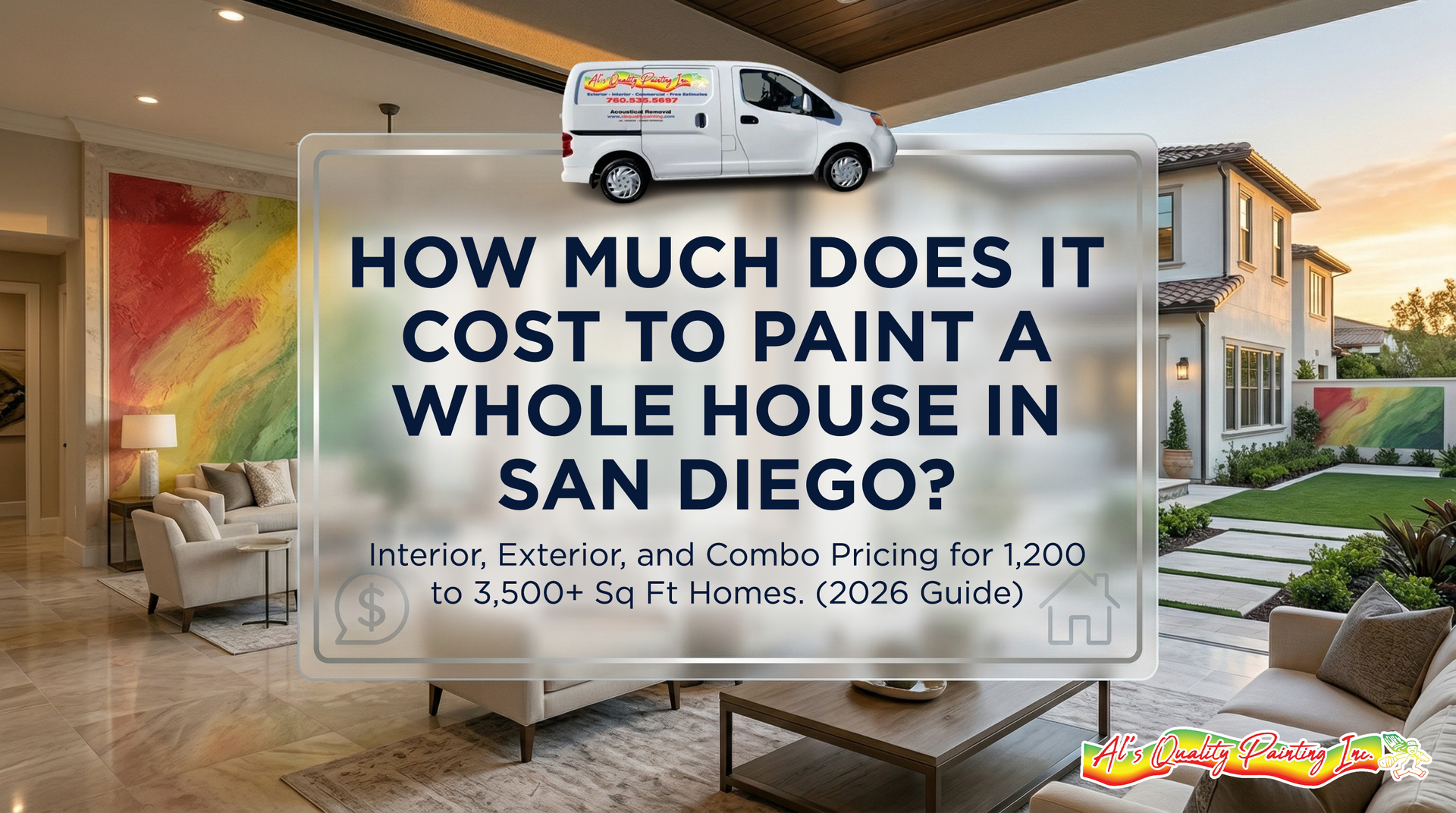 How Much Does It Cost to Paint a Whole House in North County San Diego?