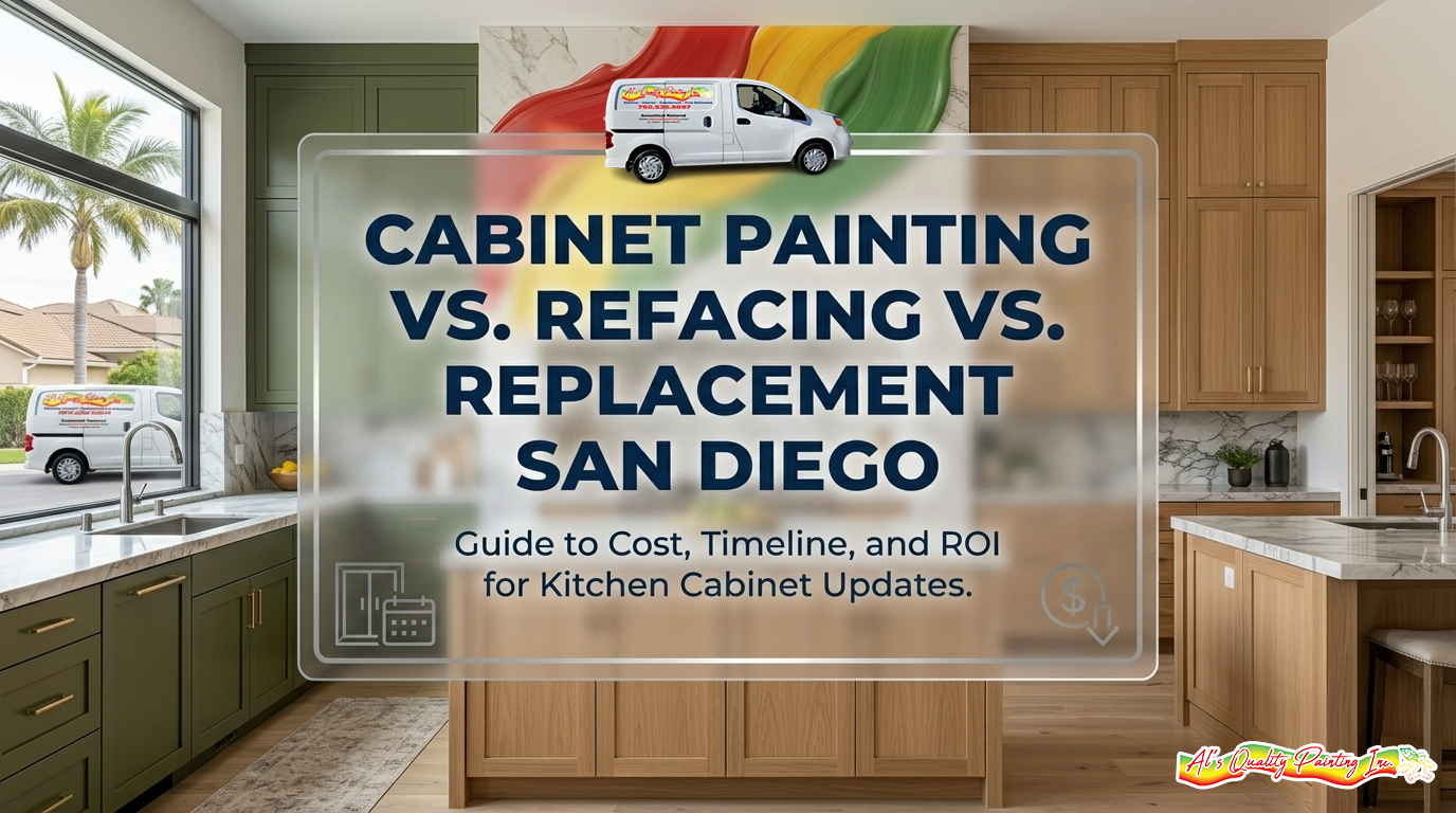 Cabinet Painting vs Refacing vs Replacement in San Diego