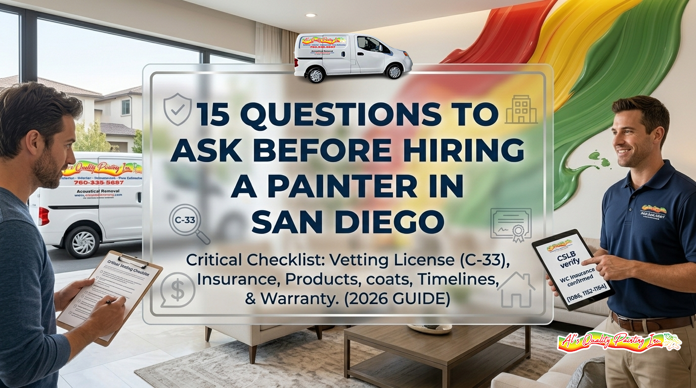 15 Questions to Ask Before Hiring a Painter in San Diego (Don't Skip These)