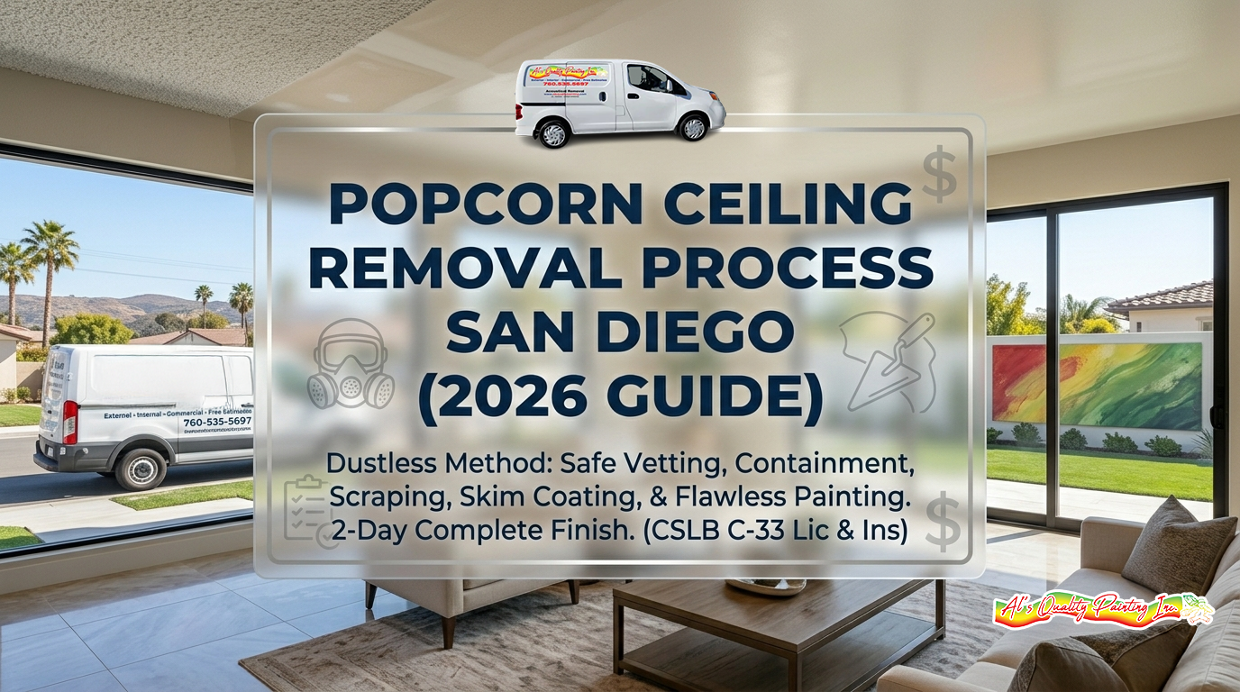 Popcorn Ceiling Removal Process San Diego