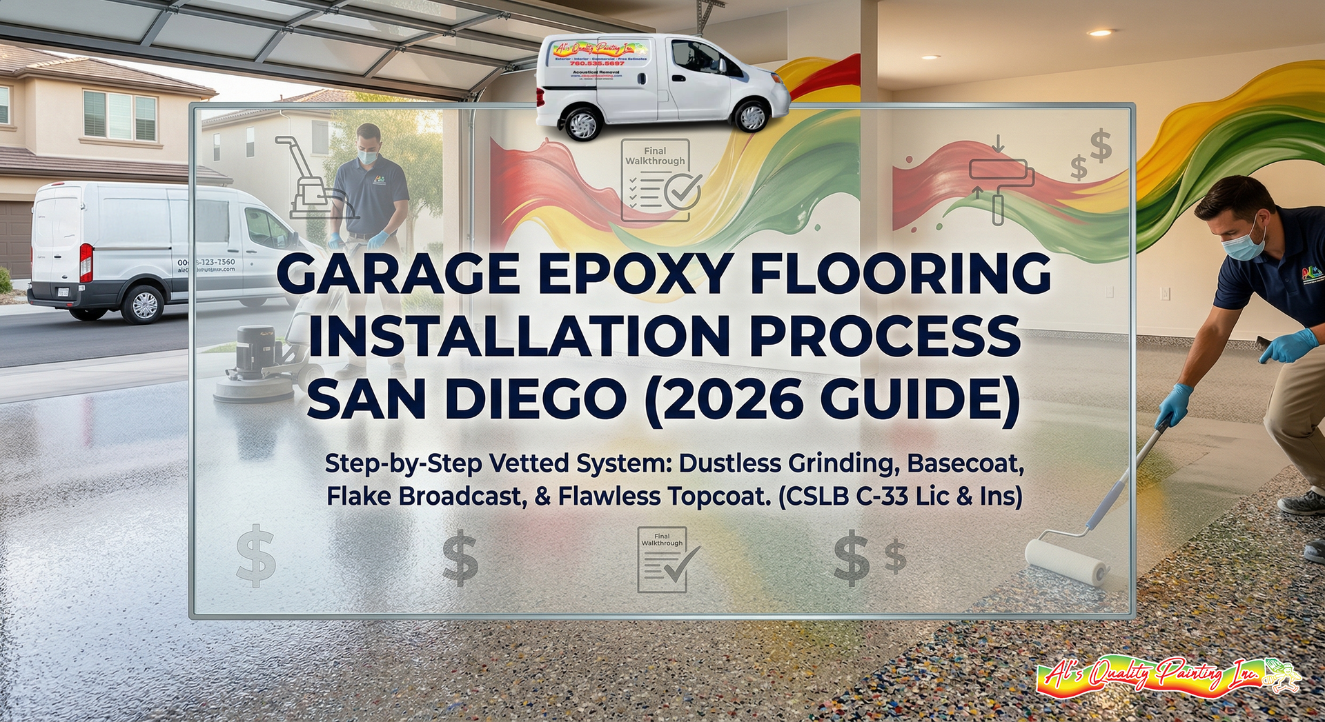 Garage Epoxy Flooring Installation Process in San Diego