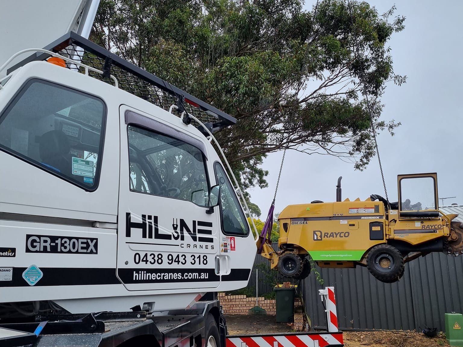 HiLine Cranes's crane moving construction equipment