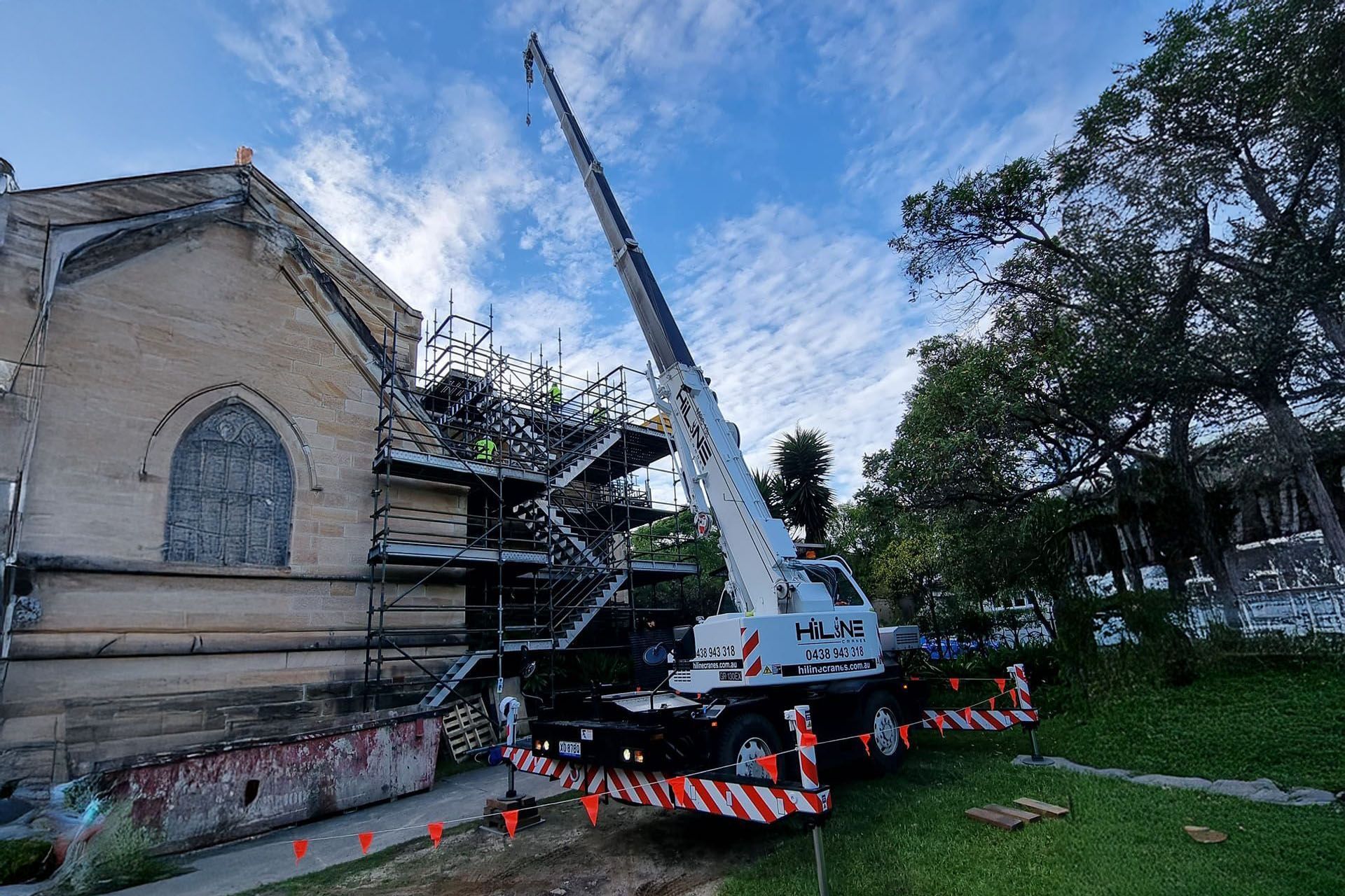 HiLine Cranes doing suburban work