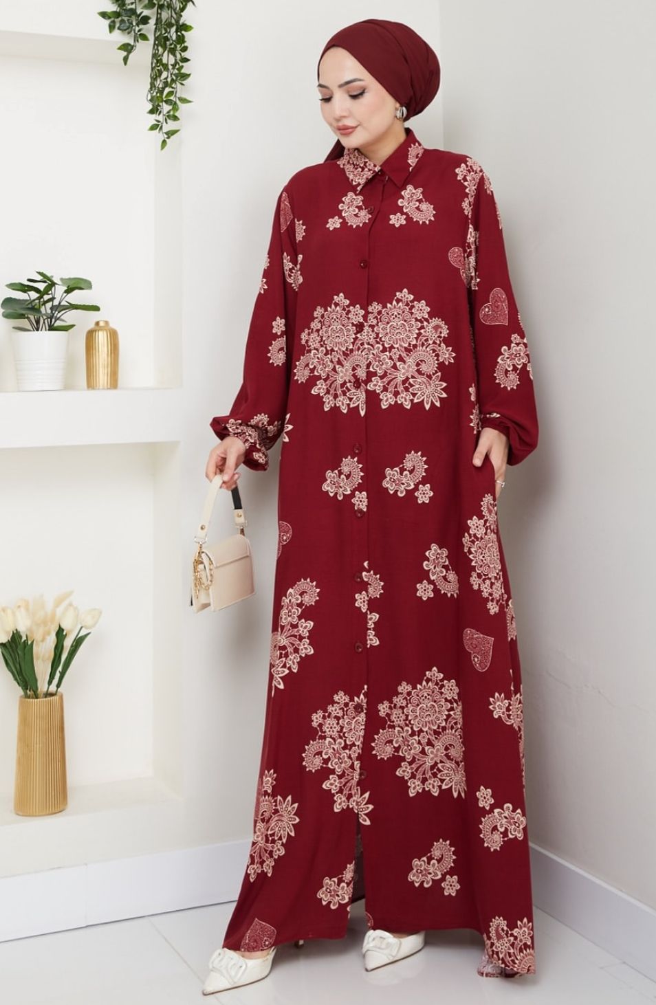 Cotton Button-Down Dress