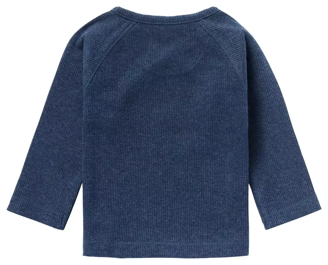 Noppies donkerblauw overslag shirtje