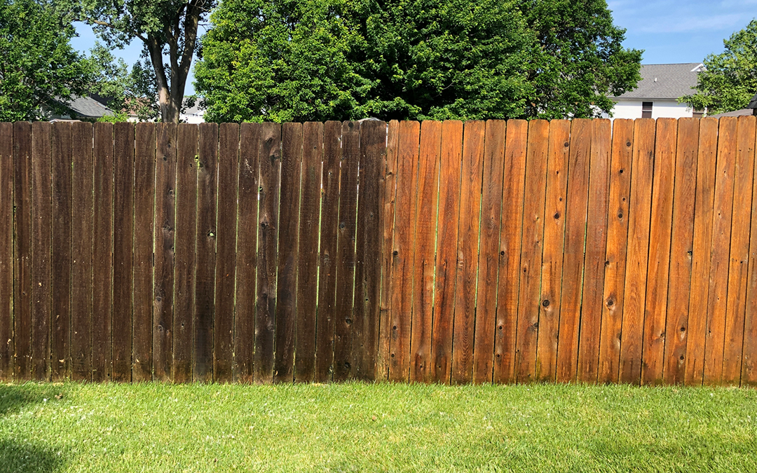 Image showcasing the splendor of wood fencing and power washing.